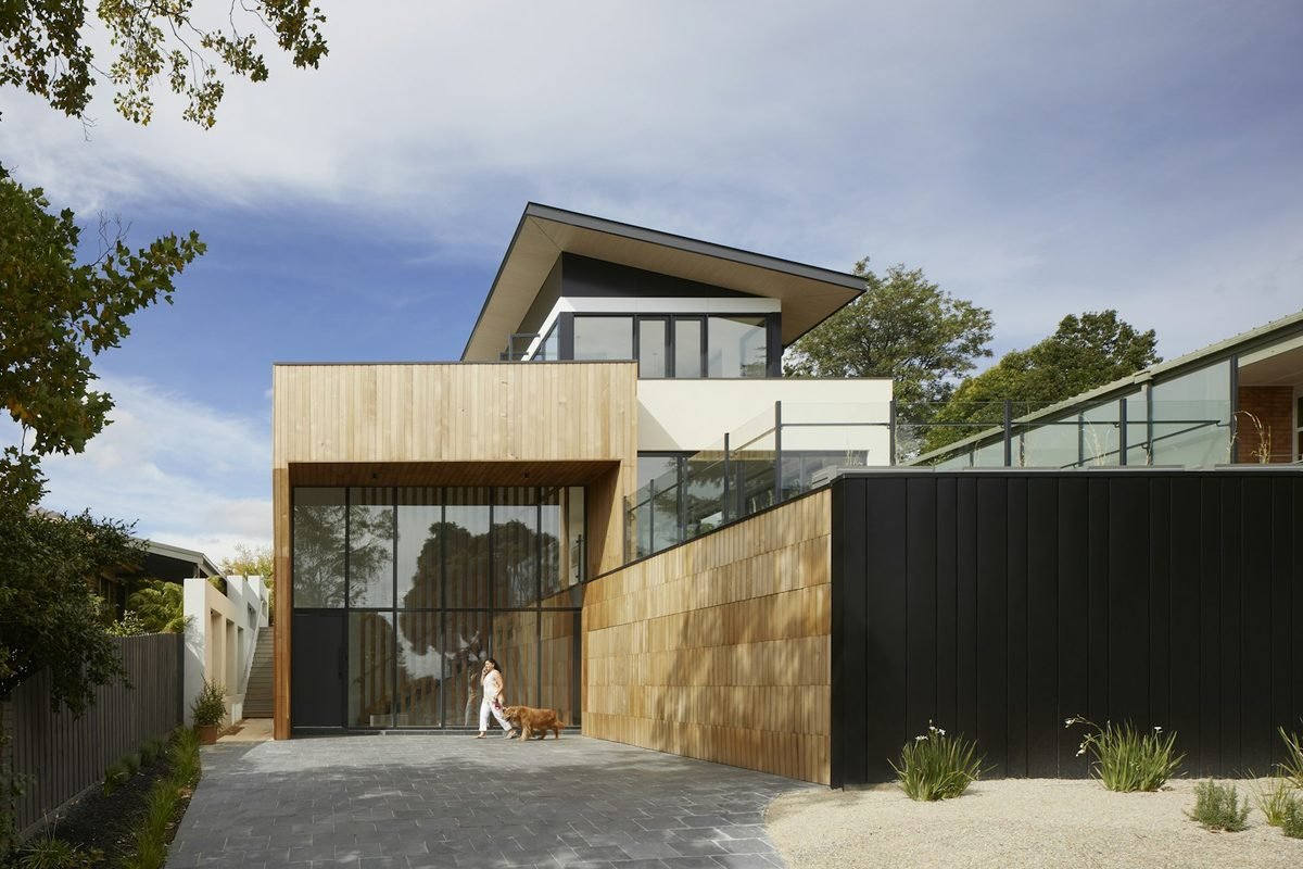 Illustrative contemporary home with timber cladding